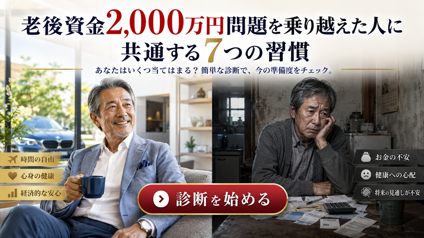 老後資金2,000万円問題を乗り越えた人に共通する7つの習慣
