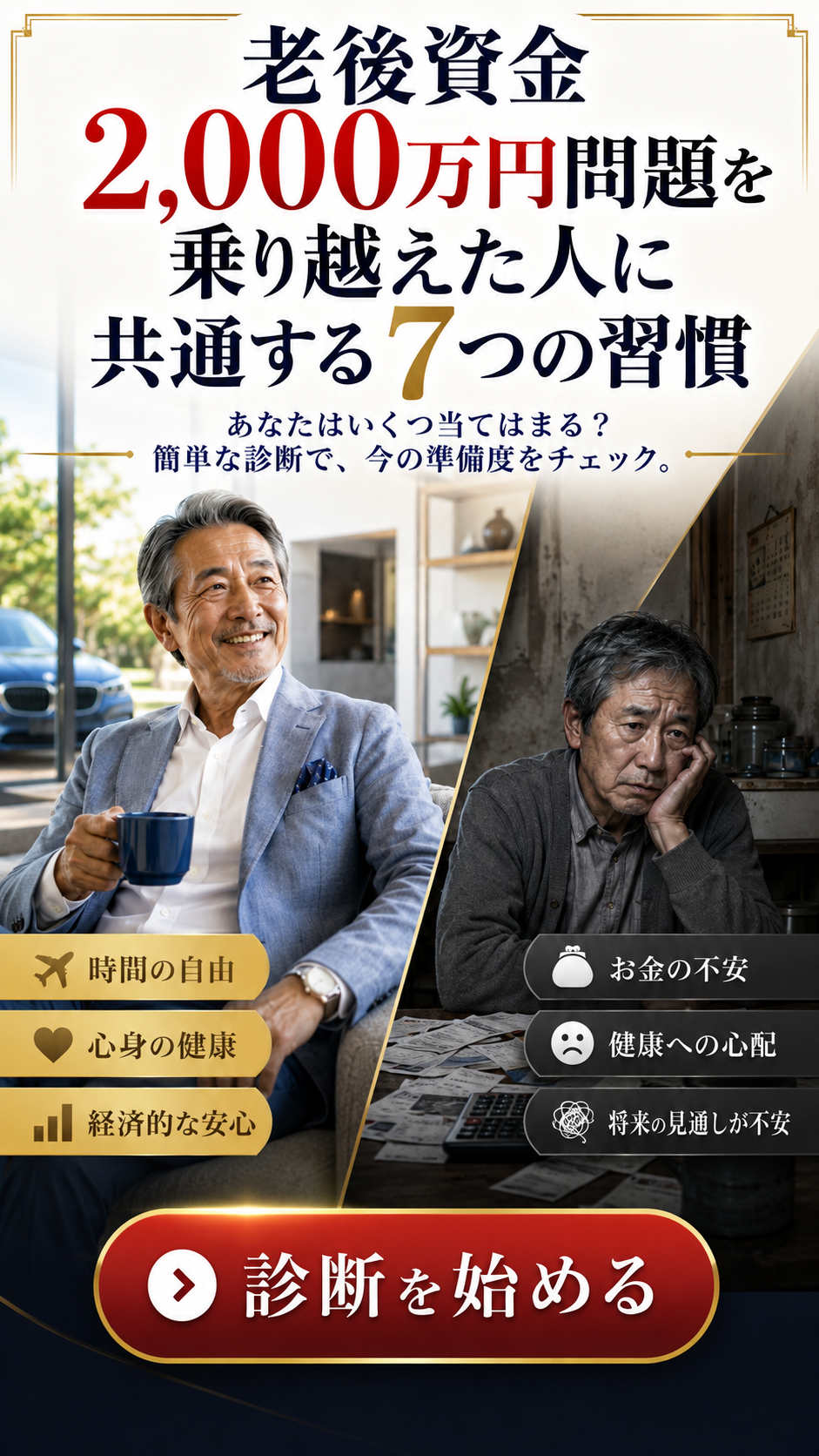 老後資金2,000万円問題を乗り越えた人に共通する7つの習慣